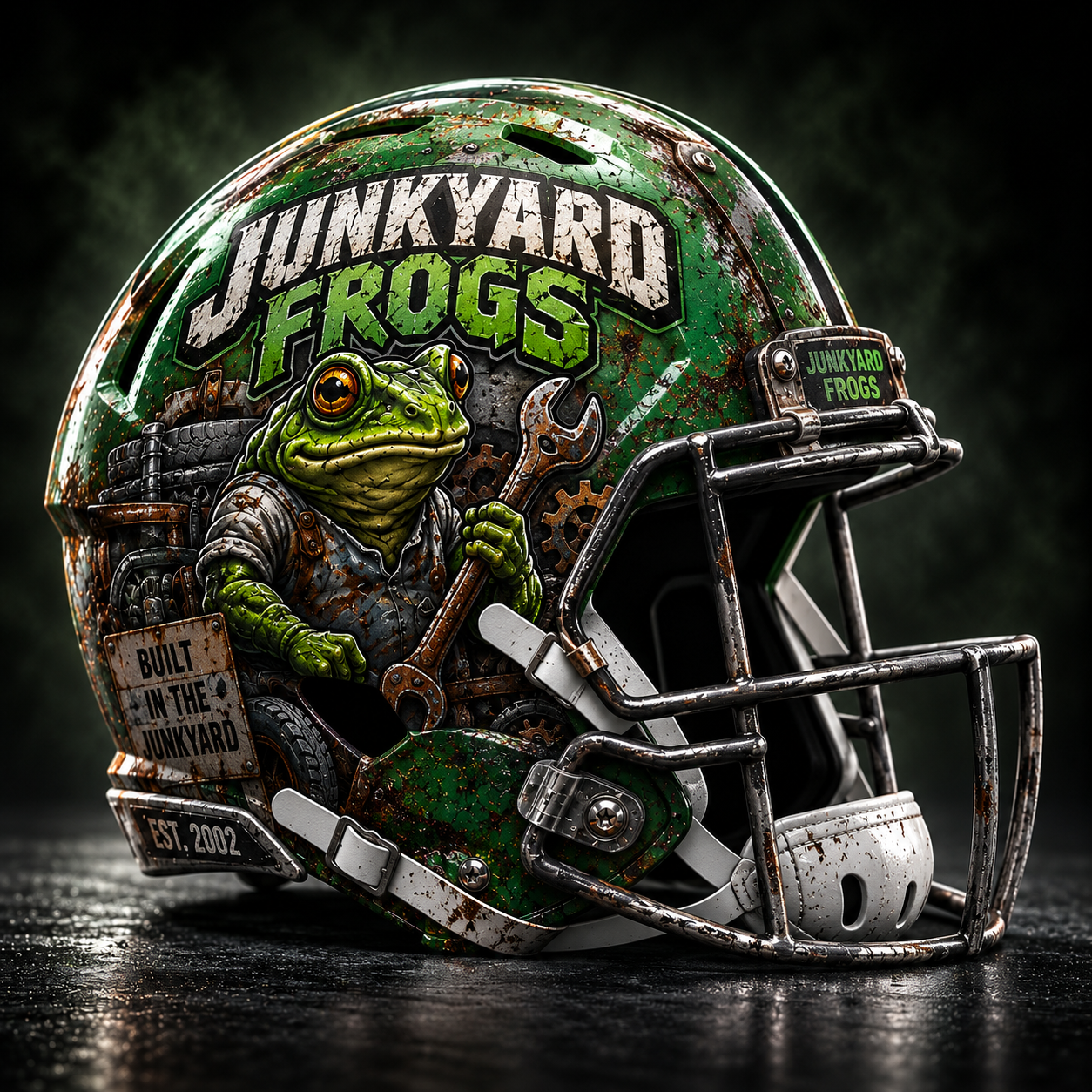 Junkyard Frogs helmet